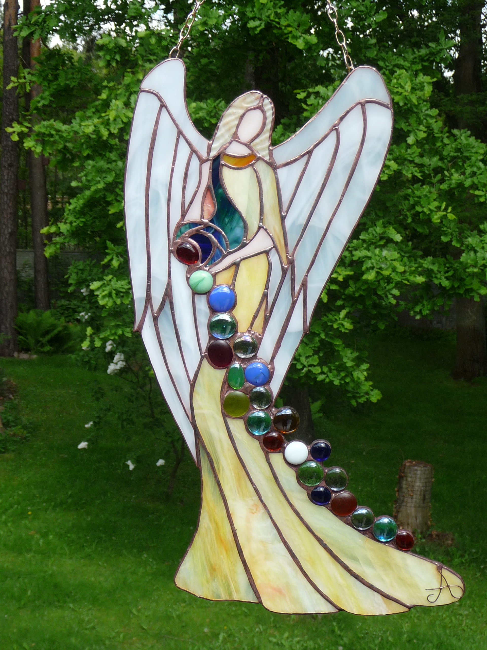 Anioły stained glass