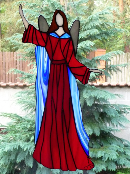 Anioły stained glass