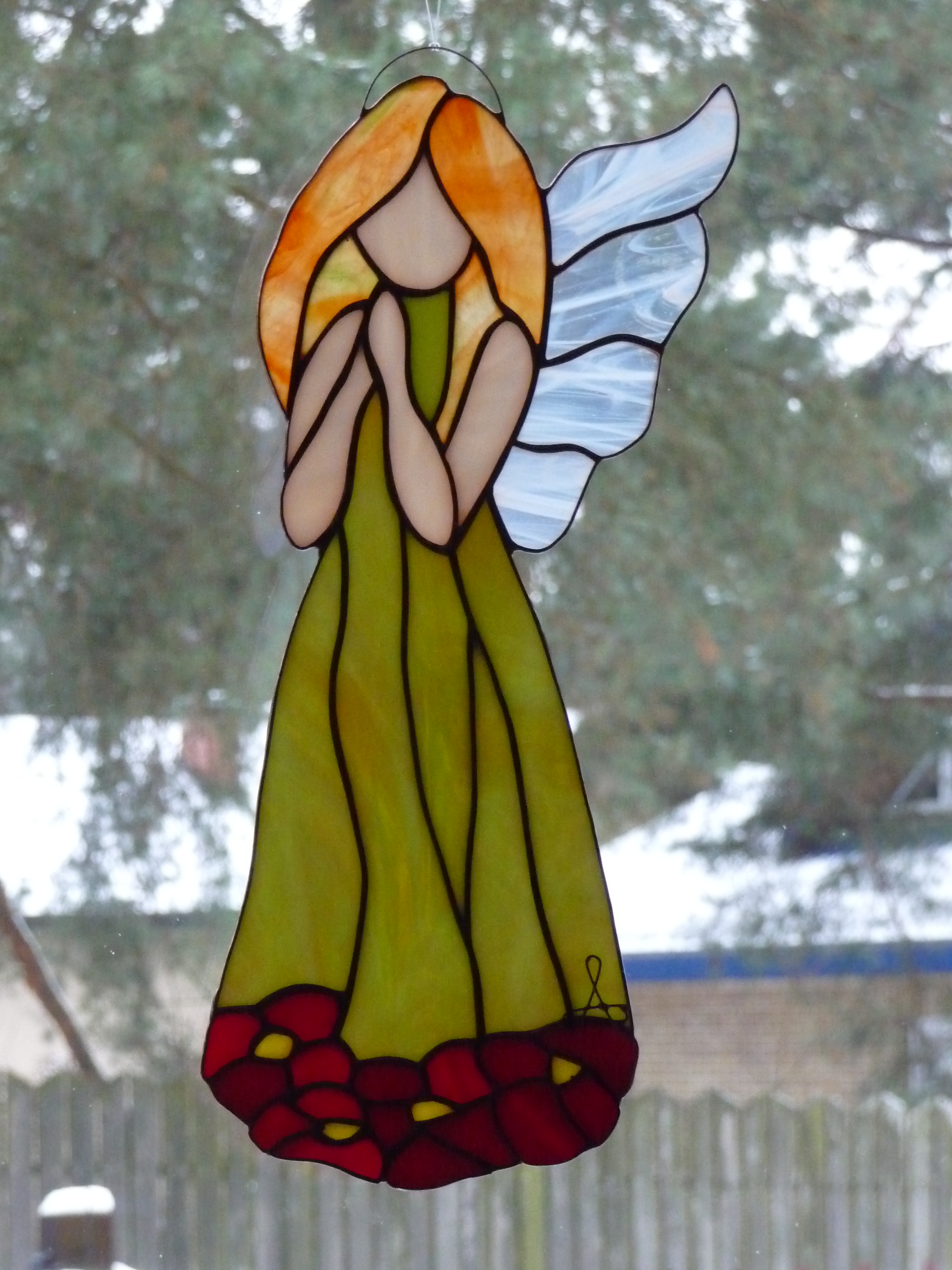 Anioły stained glass