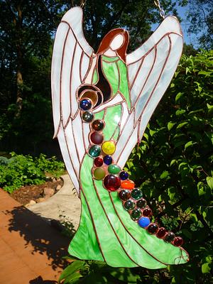 Anioły stained glass