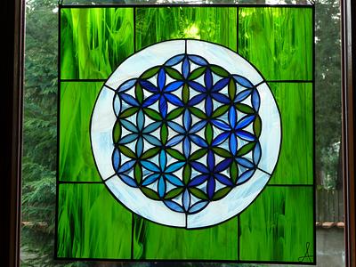 Mandale stained glass