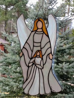 Anioły stained glass