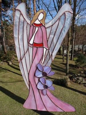 Anioły stained glass